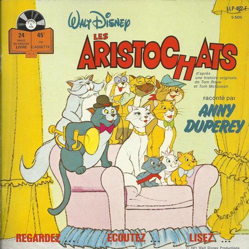 Les Aristochats (Walt Disney) D'après Une Histoire Originale De Tom Rowe Et Tom Mcgowan (Livre Disque)