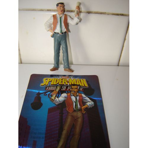 Spiderman Tower Of Power : Figurine  J. J. Jameson + Sa Carte