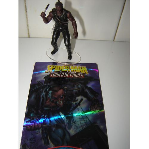 Spiderman Tower Of Power : Figurine  Blade + Sa Carte