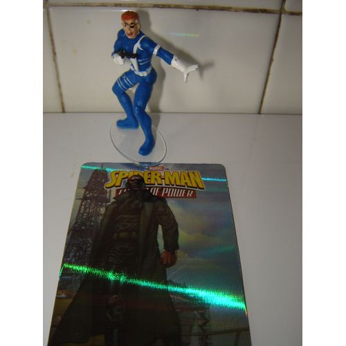 Spiderman Tower Of Power : Figurine  Nick Fury + Sa Carte