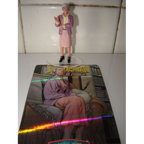 Spiderman Tower Of Power : Figurine Tante May + Sa Carte