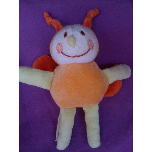 Doudou Papillon Ou Abeille Sucre D'orge 20 Cm.
