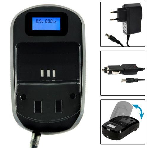 Chargeur Afficheur Digital LCD Secteur Voiture Batterie Casio NP-20  Exilim EX-M1EX-M2 EX-S1 EX-S2