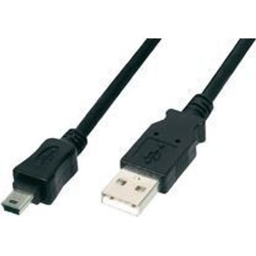 ASSMANN - Câble USB - USB (M) pour mini USB type B (M) - USB 2.0 - 1.8 m - moulé - noir
