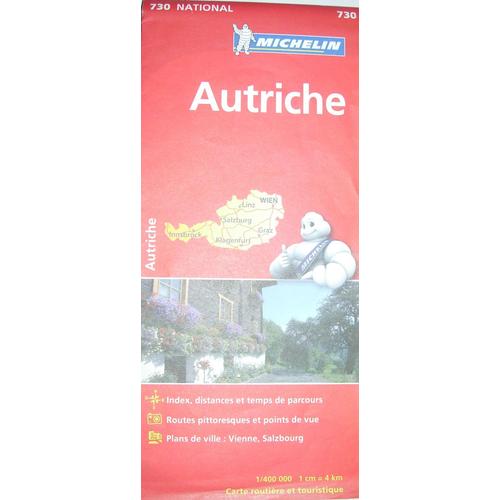 Carte Routiere Michelin  730 National Autriche