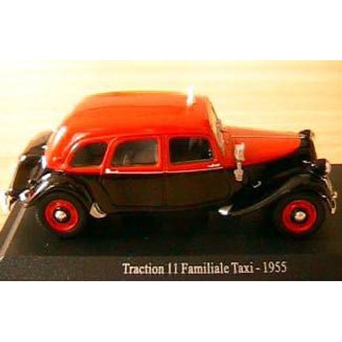 Citroen Traction 11 Familiale Taxi 1955 1/43 Universal Hobbies Noire Red-Universal Hobbies