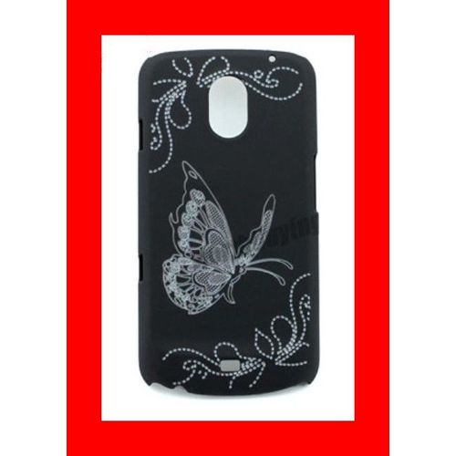 Coque Housse Rigide "Papillon Noir" Pour Samsung Galaxy Nexus I9250