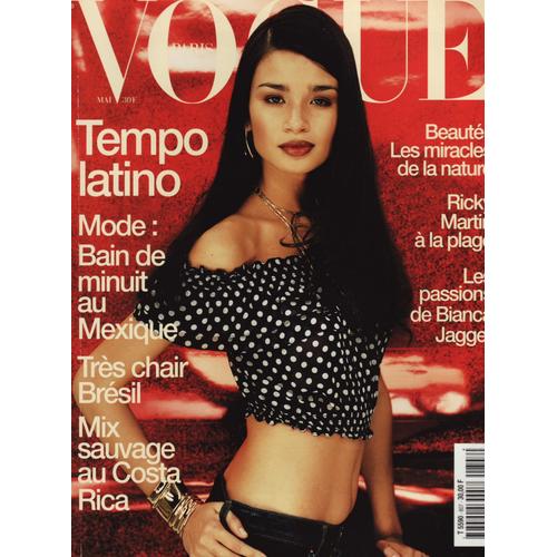 Vogue Paris N°807 De 2000 - Tempo Latino   -   Mode Au Mexique - Tres Chair Bresil - Mix Sauvage Au Costa Rica - Beaute - Ricky Martin A La Plage - Les Passions De Bianca Jagger.