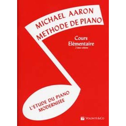 Aaron Méthode De Piano Cours Élémentaire Vol. 2