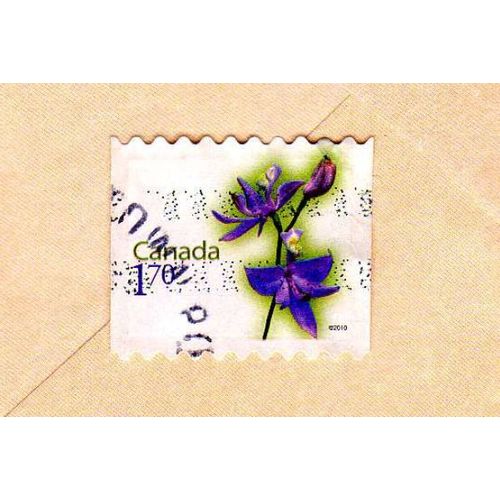 Timbre Canada Fleur Calopogon Tubéreux 2010