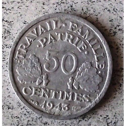 Pièce De 50 Centimes 1943