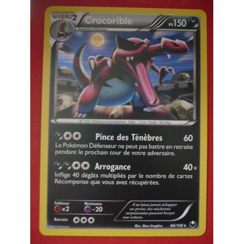 Crocorible  Holo  66/108  Explorateurs Obscurs
