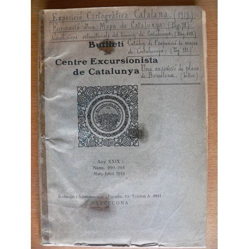 Butlleti Del Centre Excursionista De Catalunya