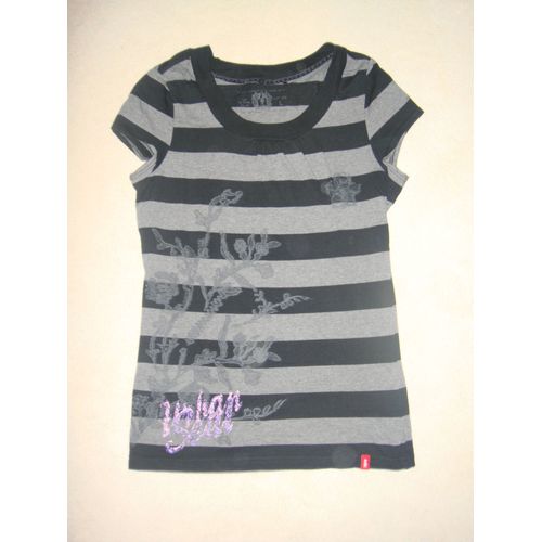 Neuf T-Shirt Rayé Fantaisie Edc By Esprit - Taille L