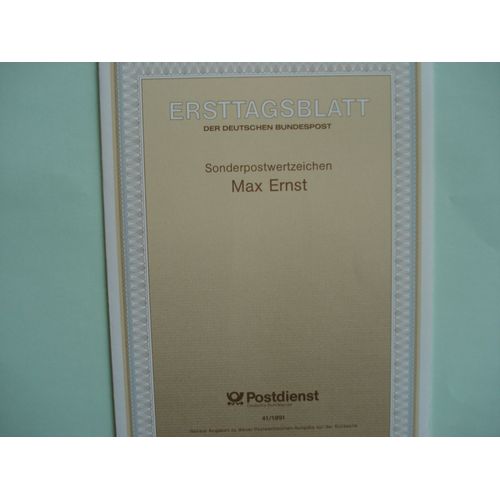 Souvenir Philatélique "Max Ernst" 1991