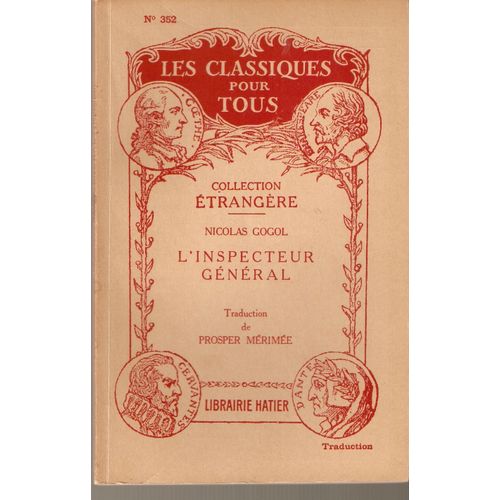 L'inspecteur General (Revizor), Comedie En 5 Actes (1836) (Traduction)