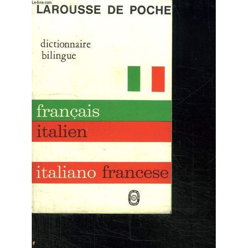 Larousse De Poche Francais Italien Et Italien Francais.