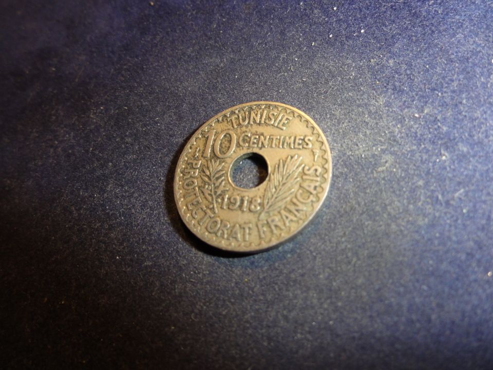 Tunisie 10 Cmes,1918