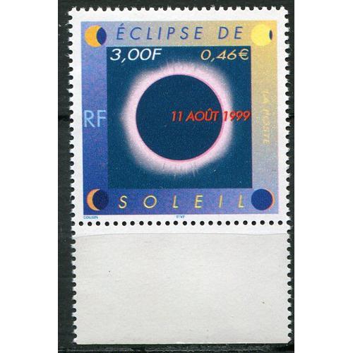 France Année 1999 N° 3261 Neuf**Écclipse De Soleil Le 11 Aout 1999