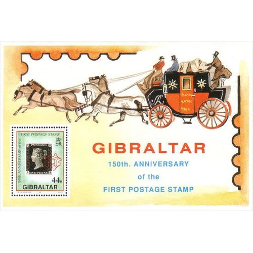150ème Anniversaire Du 1er Timbre, Gibraltar, 1990