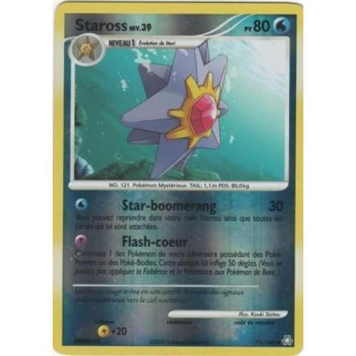 Carte Pokémon "Staross Niv.39" Pv80 Holo Reverse 71/146