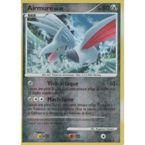 Carte Pokemon Airmure Niv 34 Pv80 Holo Reverse 51 100 Rakuten