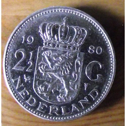 Pièce De 2 1/2 Gulden Nederland 1980