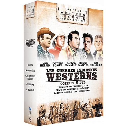 Les Guerres Indiennes - Coffret : Tomahawk + La Dernière Flèche + Quand Les Tambours S'arrêteront + La Plume Blanche + Les Piliers Du Ciel - Pack