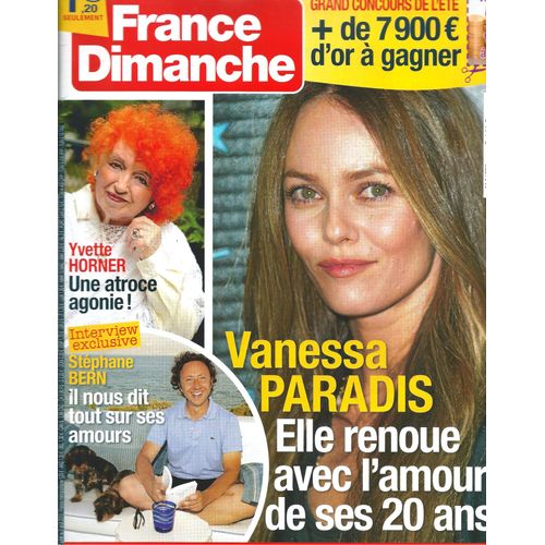 France Dimanche 0.03439 Vanessa Paradis : Elle Renoue Avec L'amour Des 20ans !