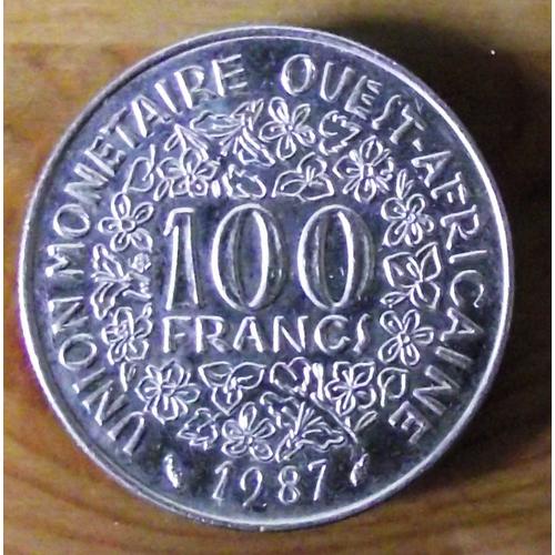 Pièce De 100 Francs 1987 Union Monétaire Ouest Africaine