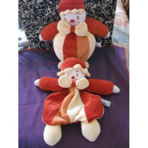 Doudou Clown Boule + Plat Sucre D'orge