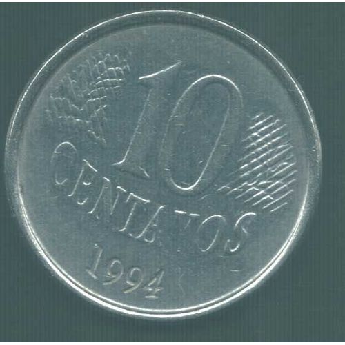 Pièce De 10 Centavos Brésil 1994