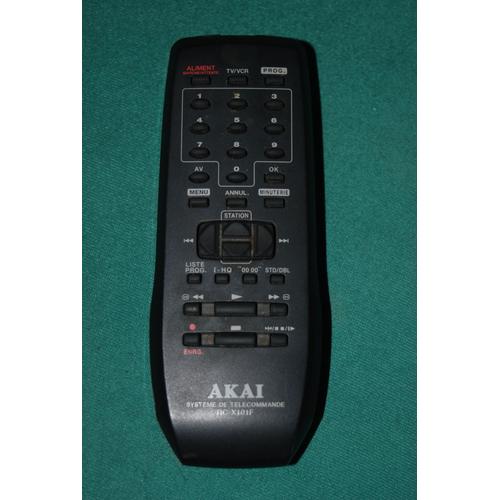 Akai RC-X101F - Télécommande pour magnétoscope à pile AA 1.5V