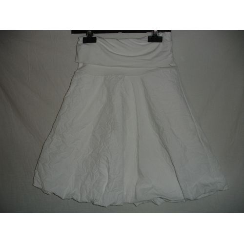 Jupe Tulipe Blanche Effet Froissé 8 Ans