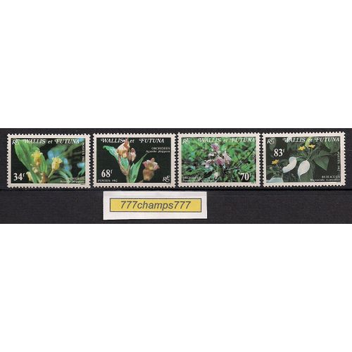 Wallis Et Futuna. 1982. Flore. Orchidées Et Rubiacées. Y&t 286 À 289