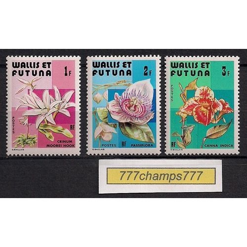 Wallis Et Futuna. 1982. Flore. Fleurs Des Wallis. Y&t 282 À 284