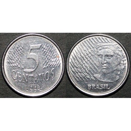 Pièce De 5 Centavos Brésil 1994