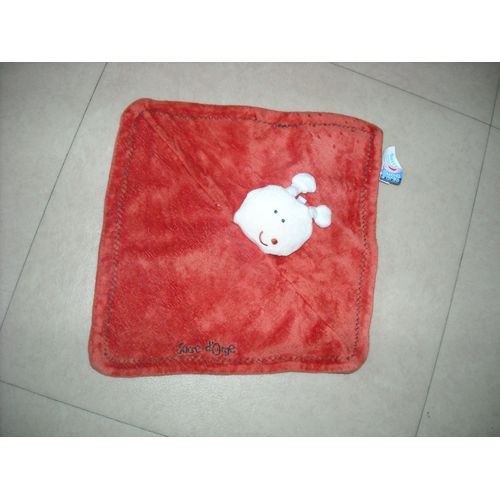 Doudou Plat Papillon Rouge Sucre D'orge