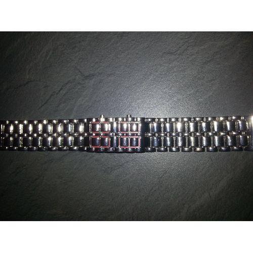 Montre Bracelet Samourai Led Rouge