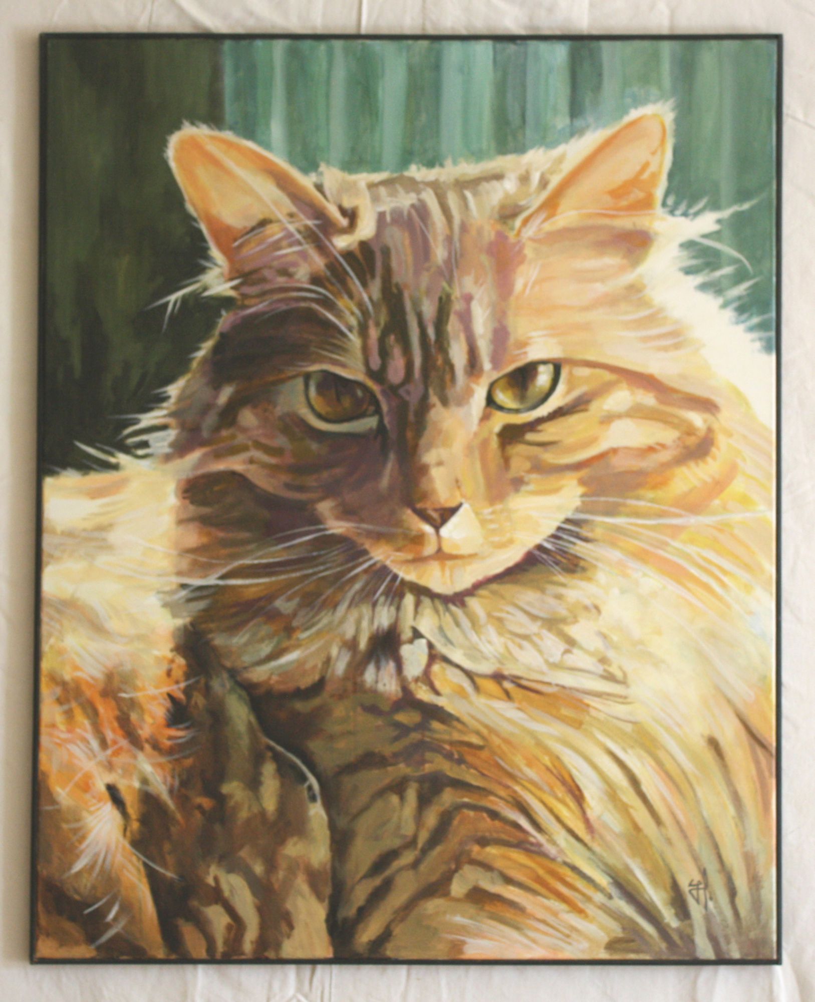 Peinture Acrylique Portrait De Chat Peinture Rakuten