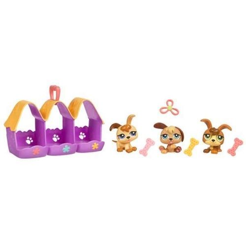 Cat[Heroines] Le Set Littlest Petshop - Les Triples : Chiots - 93636 De Hasbro Invite Les Fillettes A Decouvrir De Nouveaux Animaux Craquants.Cette F