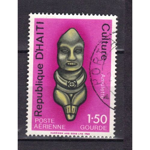 Haiti 1966 Poste Aerienne : Amulette - Timbre Oblitéré