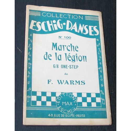 Marche De La Légion, F. Warms, Partition Pour Orchestre, One-Step