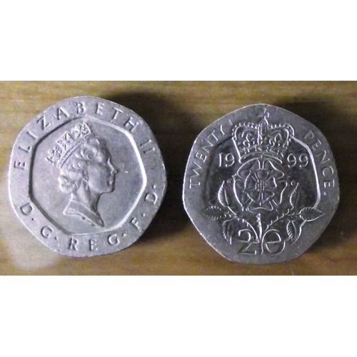 Pièce De Twenty Pence Année 1999