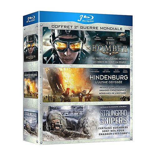 Coffret 2e Guerre Mondiale : The Bomber + Hindenburg - L'ultime Odyssée + Stalingrad Snipers - Pack - Blu-Ray