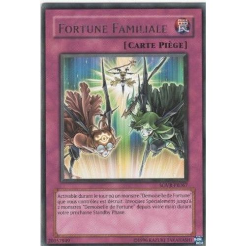 Carte Yu-Gi-Oh! "Fortune Familiale" Rare Sovr-Fr067