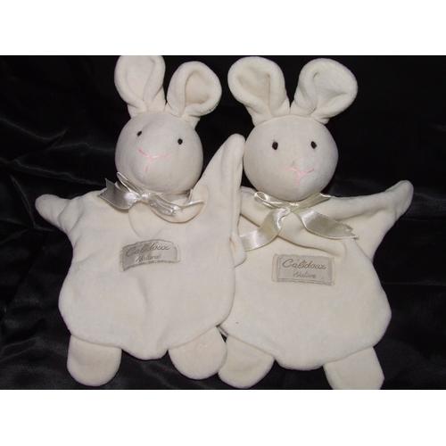 Lapin Marionnette Doudou Calidoux Nature Histoire D'ours Lot De 2