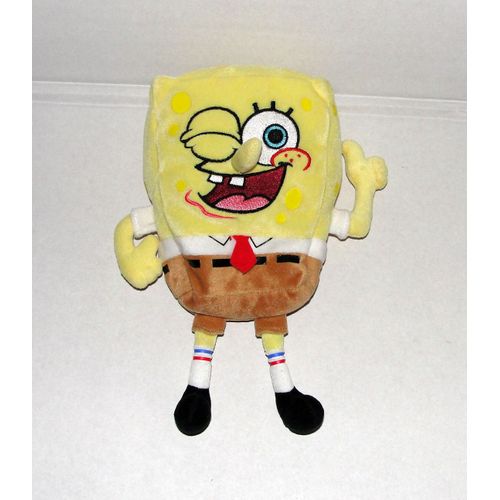 Bob L'eponge Fait Un Clin D'oeil Doudou Peluche Ty Viacom 2004