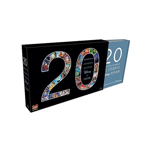 20 Grands Films D'animation Des Studios Disney Et Pixar - Coffret - Pack - Blu-Ray
