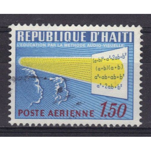 Haiti 1966 Poste Aerienne : Alphabétisation : Méthode Audio-Visuelle - Timbre Oblitéré